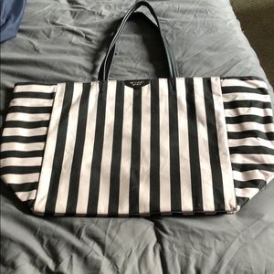 Victorias secret striped beach tote